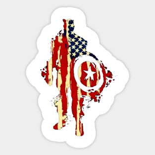 Red White and Blue Sticker